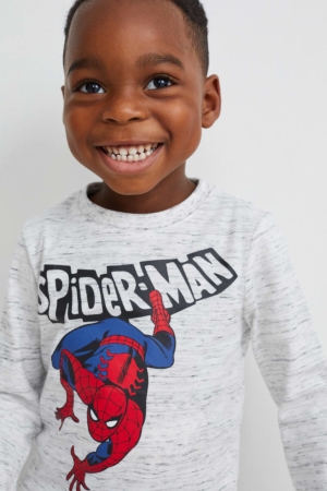 Dark Blue C&A Multipack Of 2 Marvel Long Sleeve Boys' Top | UNXIA-3247