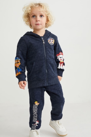 Dark Blue C&A Paw Patrol Set Zip-through And Joggers 2 Piece Boys' Trousers | CWHOV-3095