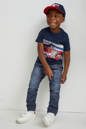 Dark Blue C&A Slim Boys' Jeans | RNHIE-8501