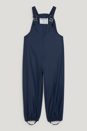 Dark Blue C&A Waterproof Dungarees Boys' Trousers | EDQWA-9173