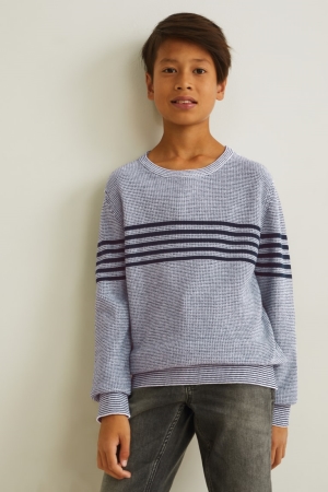 Dark Blue / White C&A Girls' Jumper | MRKSW-7941