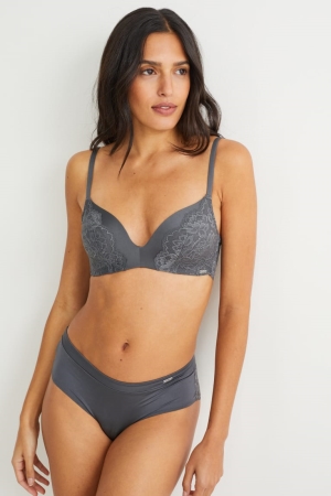 Dark Gray C&A Briefs Women's Underwear | LBNVD-7538