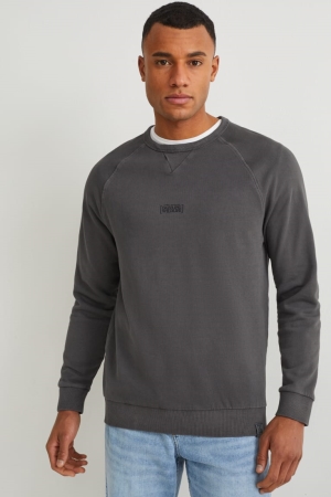 Dark Gray C&A Men's Sweatshirts | MIHAC-5416