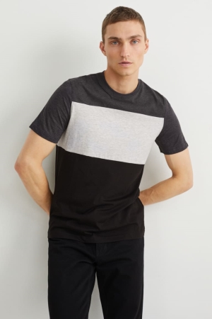 Dark Gray C&A Men's T-shirts | HMLAZ-3965