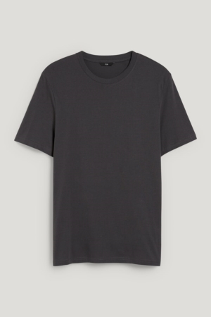 Dark Gray C&A Organic Cotton Men's T-shirts | PLEZY-1835