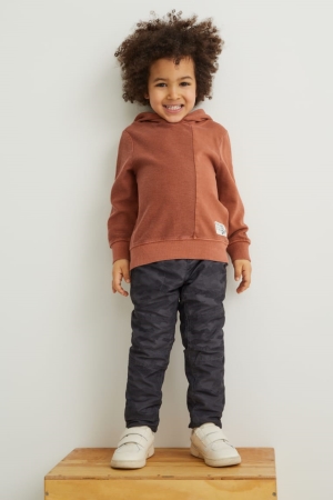 Dark Gray C&A Thermal Patterned Boys' Trousers | MJGTE-2910