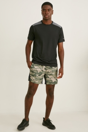 Dark Green C&A Active Men's Shorts | UJENL-1509