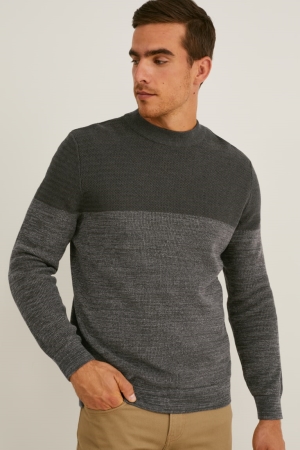 Dark Green C&A Men's Jumper | FKSVM-6015