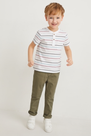 Dark Green C&A Multipack Of 2 Boys' Trousers | DRVYF-9684