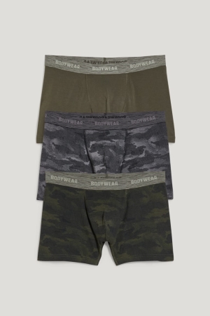 Dark Green C&A Multipack Of 3 Trunks Organic Cotton Lycra® Men's Underwear | RGTDJ-4932