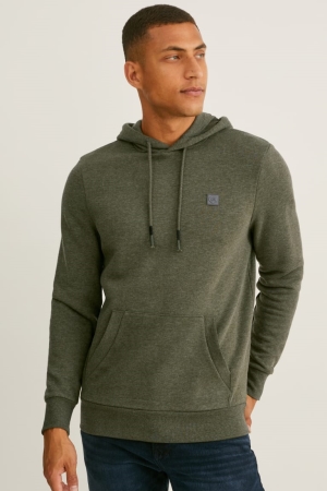 Dark Green C&A Recycled Men's Sweatshirts | IXTKW-2534