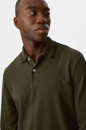 Dark Green / Dark Blue C&A Multipack Of 2 Polo Organic Cotton Men's Shirts | XQZOB-2157