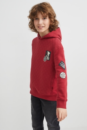 Dark Red C&A Girls' Hoodie | ZHFKG-3761