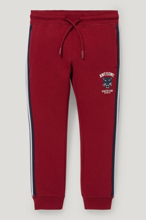 Dark Red C&A Joggers Boys' Trousers | NSCQK-9514