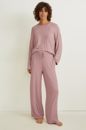 Dark Rose C&A Pyjamas Women's Nightwear | JVUFQ-5640