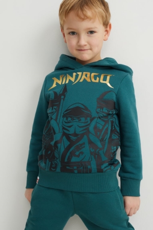 Dark Turquoise C&A Lego Ninjago Girls' Hoodie | AMLYW-5849