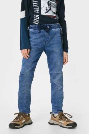 Denim Blue C&A Slim Boys' Jeans | WEFIY-4736