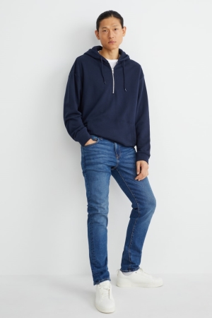 Denim Blue C&A Slim Men's Jeans | YNBJS-5192