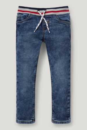 Denim Blue C&A Slim Thermal Boys' Jeans | ISZDN-4853