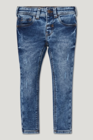 Denim Blue C&A Super Skinny Jog Denim Organic Cotton Boys' Jeans | SIDAP-0547