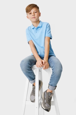 Denim Blue C&A Super Skinny Organic Cotton Boys' Jeans | AUJKE-0745