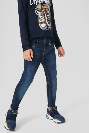 Denim Dark Blue C&A Super Skinny Boys' Jeans | AUSCF-8451