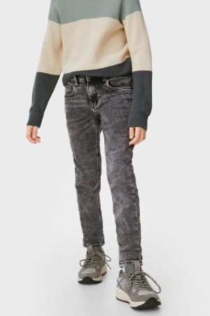 Denim Gray C&A Skinny Jog Denim Boys' Jeans | HUZRJ-9213