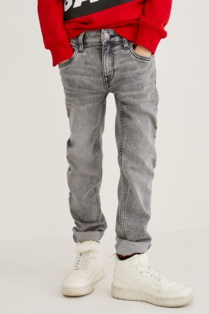 Denim Gray C&A Slim Organic Cotton Boys' Jeans | LFMWO-7462