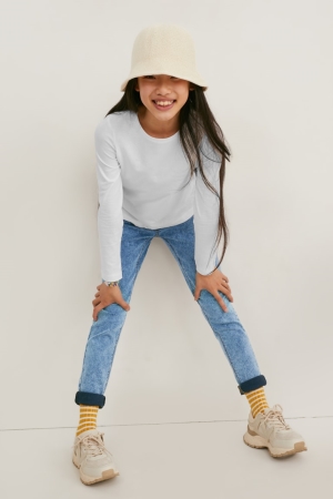 Denim Light Blue C&A Jegging Girls' Jeans | DLQGH-2371