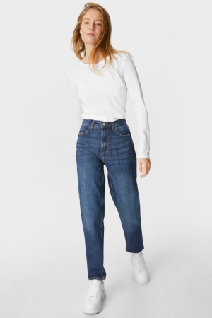 Denim Light Blue C&A Mom Women's Jeans | BSEJG-1240