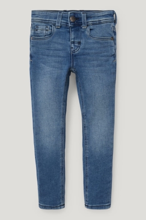 Denim Light Blue C&A Skinny Organic Cotton Boys' Jeans | JEBXF-5189