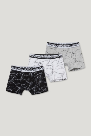 Gray / Black C&A Multipack Of 3 Boxer Organic Cotton Boys' Underwear | RIYXG-9804