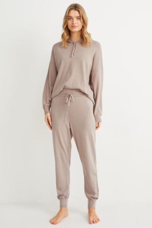 Gray Brown C&A Pyjama Bottoms Women's Nightwear | UDZKC-1865