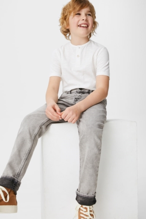 Gray C&A Slim Organic Cotton Boys' Jeans | ZDYAJ-5261