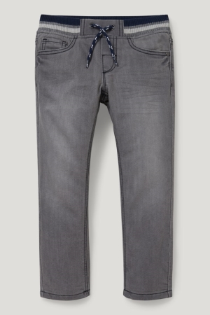 Gray C&A Straight Thermal Boys' Jeans | TIKJM-2015