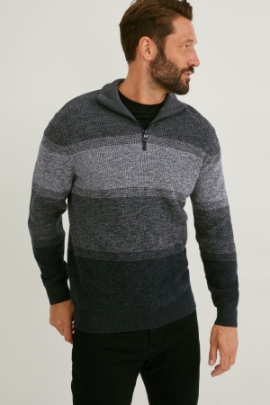 Gray Melange C&A Men's Jumper | WIKPC-5806