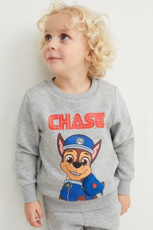 Gray Melange C&A Paw Patrol Girls' Sweatshirts | ZWANJ-6218