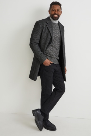 Gray Melange C&A Recycled Men's Jackets | IOGEA-0152