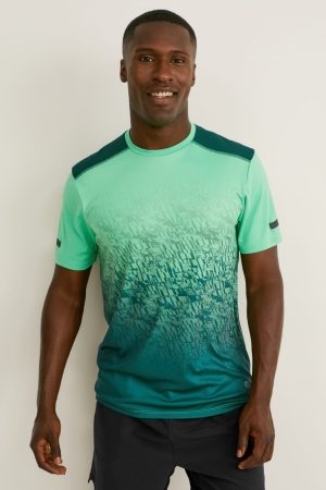 Green C&A Active Men's Top | XFJAD-1360