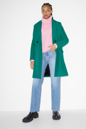 Green C&A Clockhouse Women's Coats | KSRPW-2543