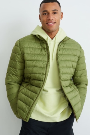 Green C&A Quilted Recycled Men's Jackets | ALWCG-6297