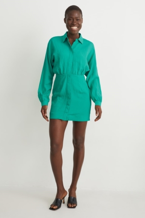 Green C&A With Lenzing™ Ecovero™ Women's Dress | IAKGB-8615