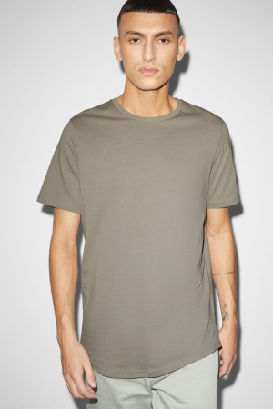 Green C&A With Recover™ Recycled Cotton Men's T-shirts | JFKVB-0341