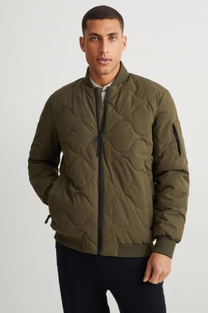 Khaki C&A Technical 4 Way Stretch Men's Jackets | FGWKA-7136