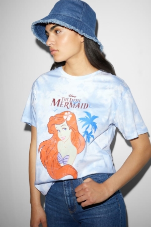 Light Blue C&A ClockhouseAriel Women's T-shirts | RLXGK-9713