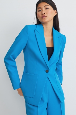 Light Blue C&A Fitted Recycled Women's Blazers | FMPYS-9236