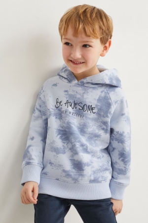 Light Blue C&A Genderneutral Recycled Girls' Hoodie | LQORZ-2830