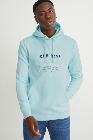 Light Blue C&A Men's Sweatshirts | UEMNI-3510