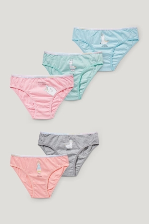 Light Blue C&A Multipack Of 5 Briefs Organic Cotton Girls' Underwear | KDBJC-1908