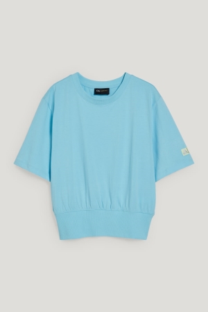 Light Blue C&A Women's T-shirts | SDBLT-9523